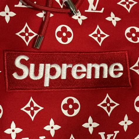 1 6 felpa louis vuitton x supreme